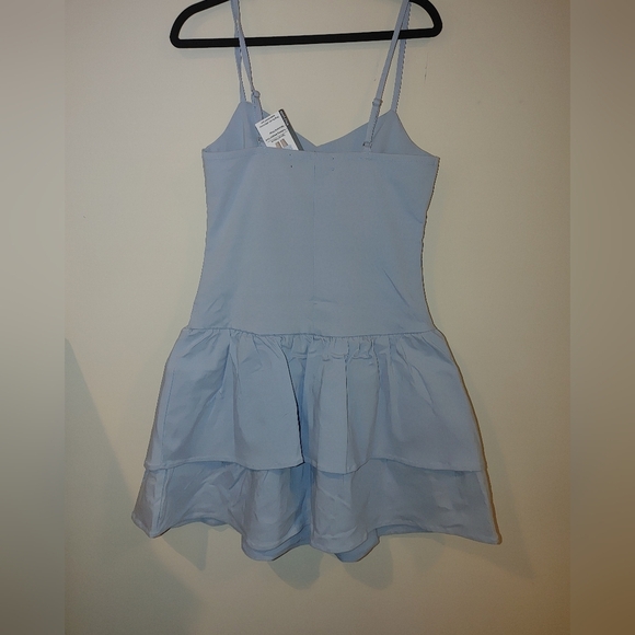 Madden NYC Light Blue Tiered Dress, Size Medium - Picture 7 of 7